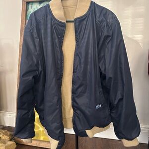 Lacoste Dark Blue and Beige Jacket